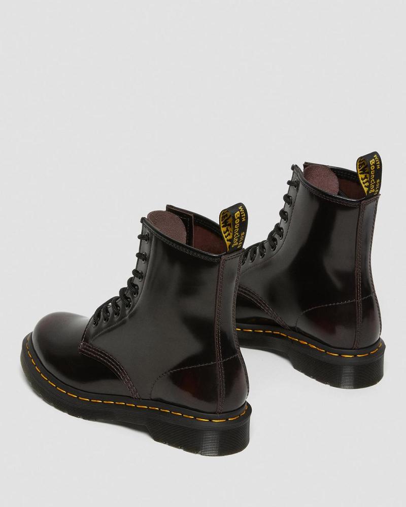 Dr Martens 1460 Arcadia Leren Veterlaarzen Dames Roze Rood | NL 624DFM